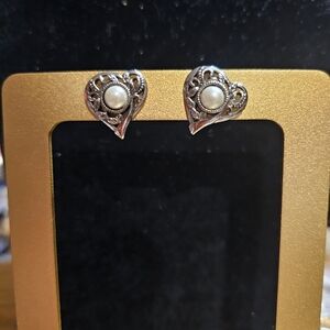 Vintage heart shaped earrings